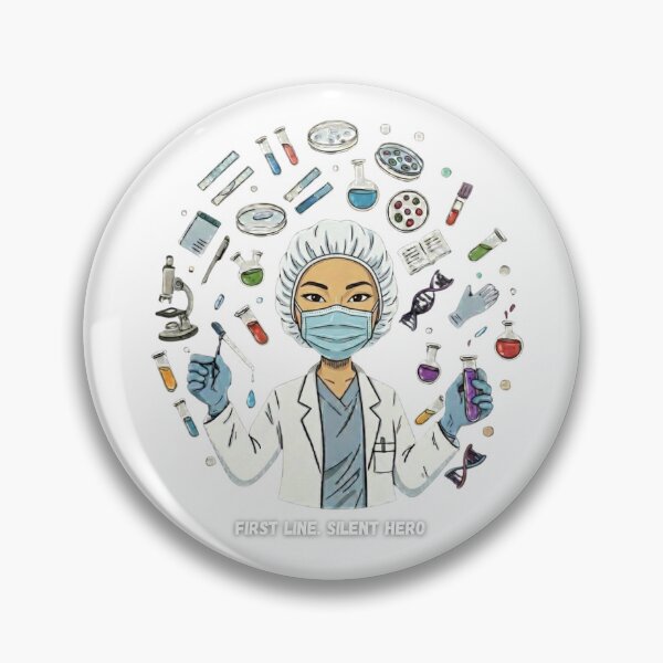 Item preview, First line silent hero (Laboratory Professional) designed and sold by Nurse Eve.