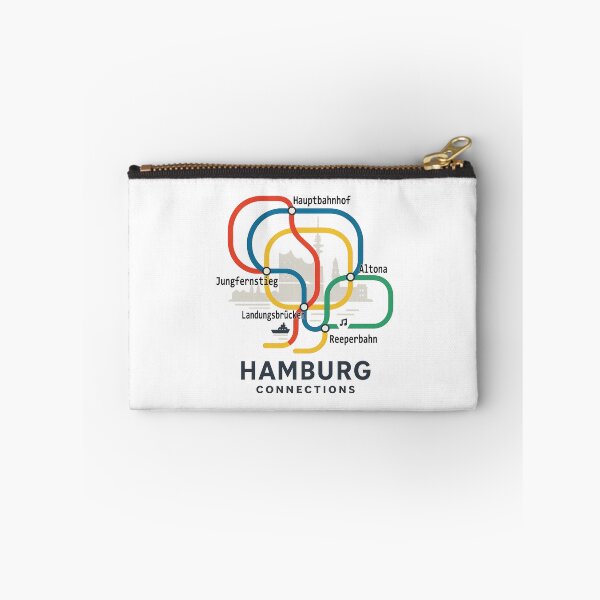 Item preview, Hamburg Connections – Vintage Germany Transit Map Skyline Pride Design designed and sold by Globalcitytees.