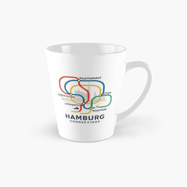 Item preview, Hamburg Connections – Vintage Germany Transit Map Skyline Pride Design designed and sold by Globalcitytees.
