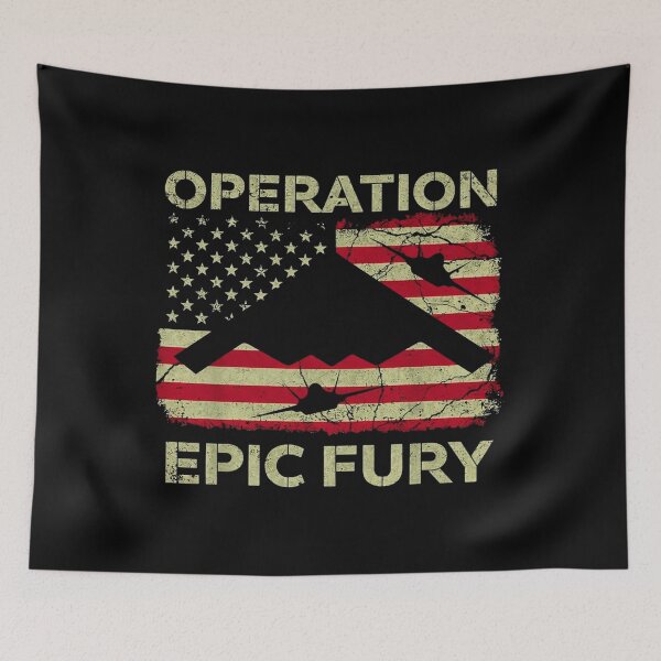 Item preview, Operation Epic Fury, Red White Blue, Patriotic, Free Iran designed and sold by CLOUDYMOODS.