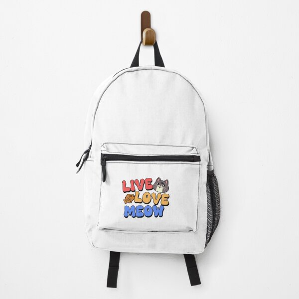 Item preview, Live Love Meow Retro Cat Typography designed and sold by jinmkh.