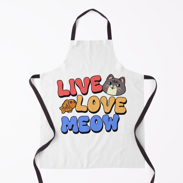 Item preview, Live Love Meow Retro Cat Typography designed and sold by jinmkh.