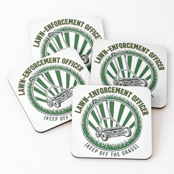 Item preview, Lawn Enforcement Officer Funny Grass Stripes designed and sold by icemanphotos.
