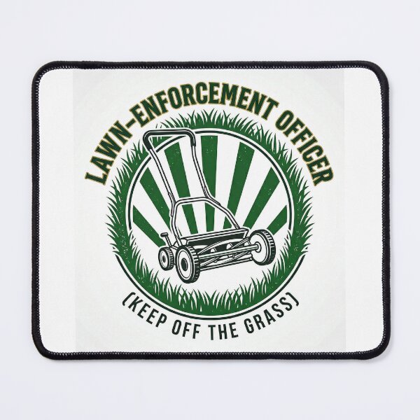 Item preview, Lawn Enforcement Officer Funny Grass Stripes designed and sold by icemanphotos.