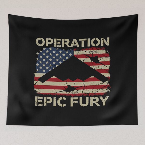 Item preview, Operation Epic Fury, Red White Blue, Patriotic, Free Iran designed and sold by CLOUDYMOODS.