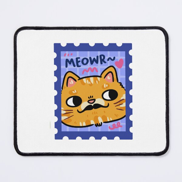 Item preview, Meowr Moustache Cat Postage Stamp designed and sold by jinmkh.