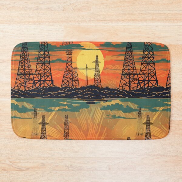 Item preview, Retro aesthetics sunset pylons designed and sold by pinkal.