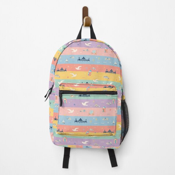 Item preview, Vintage Brighton Seaside – Retro Pastel Stripe Coastal Pattern designed and sold by chihuahuashower.