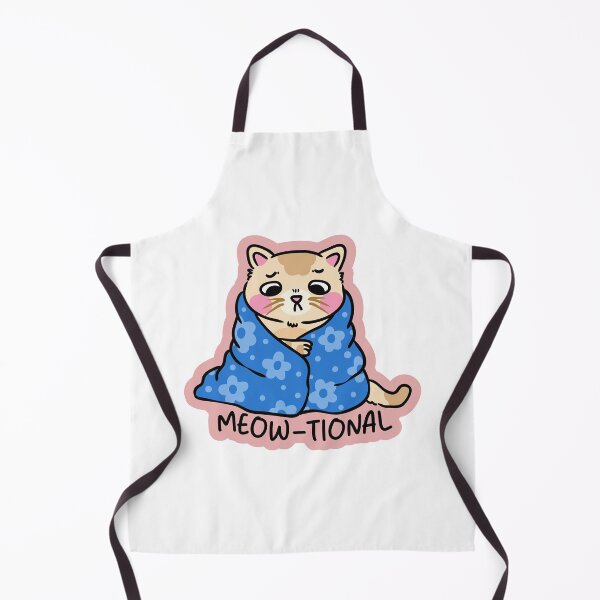 Item preview, Meow-tional Emotional Cat in Blanket designed and sold by jinmkh.