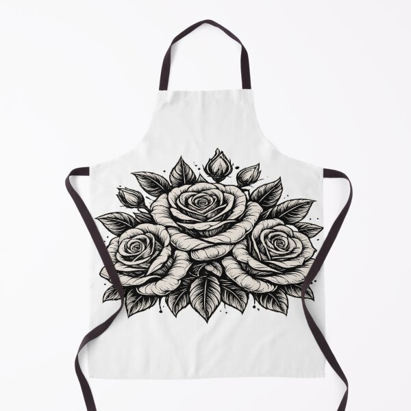 Item preview, Eternal Roses – Monochrome Tattoo Illustration designed and sold by Karxo-co.