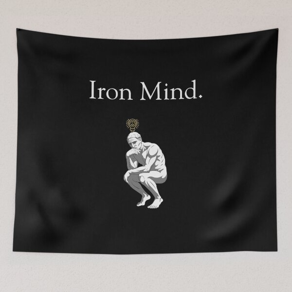 Item preview, Iron Mind Mindset Muscle Gym Design designed and sold by poomfitshirt.