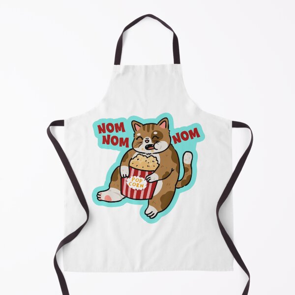 Item preview, Nom Nom Popcorn Cat Movie Night designed and sold by jinmkh.