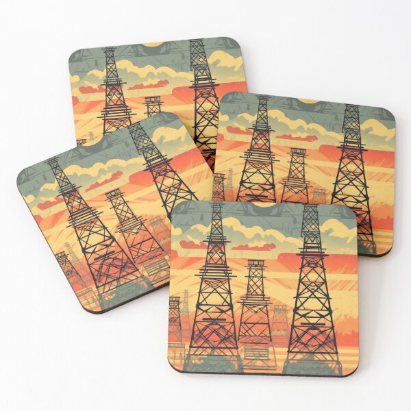 Item preview, Pylon towers retro style designed and sold by pinkal.