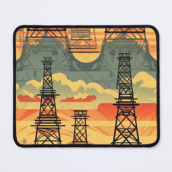 Item preview, Pylon towers retro style designed and sold by pinkal.