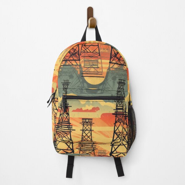 Item preview, Pylon towers retro style designed and sold by pinkal.