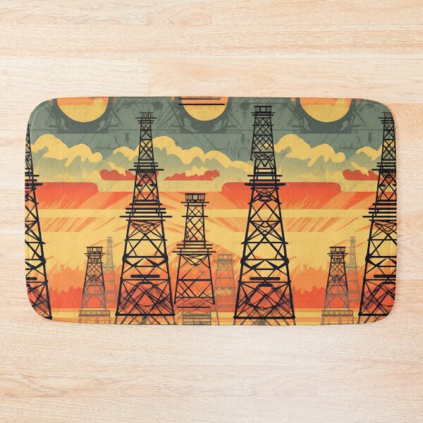 Item preview, Pylon towers retro style designed and sold by pinkal.