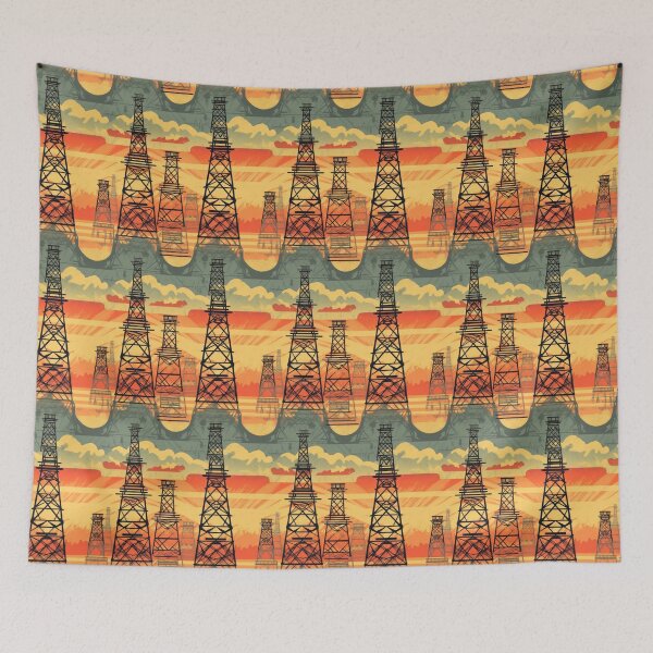 Item preview, Pylon towers retro style designed and sold by pinkal.