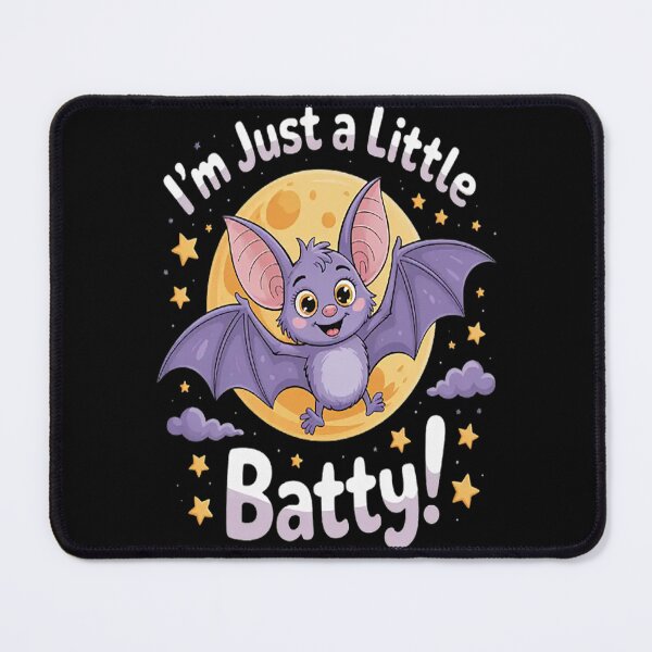 Item preview, I'M Just A Little Batty Crazy Bat Humor Sarcasm Halloween designed and sold by gandebro.