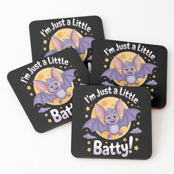 Item preview, I'M Just A Little Batty Crazy Bat Humor Sarcasm Halloween designed and sold by gandebro.