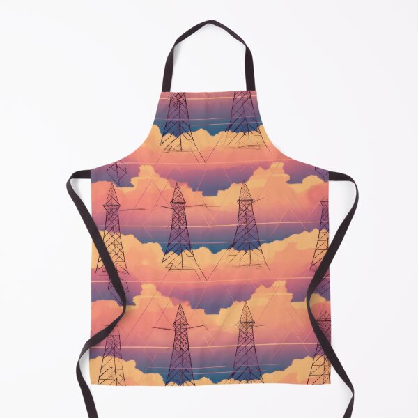 Item preview, Vintage clouds and pylons designed and sold by pinkal.