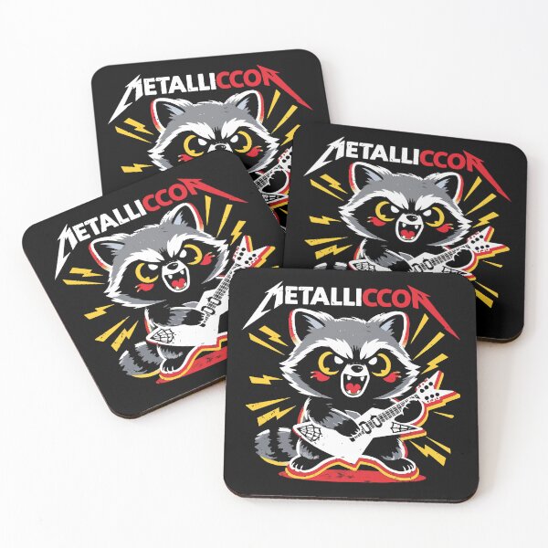 Item preview, Metalliccon Raccoon Heavy Metal Rocker designed and sold by BrownHorse90s.