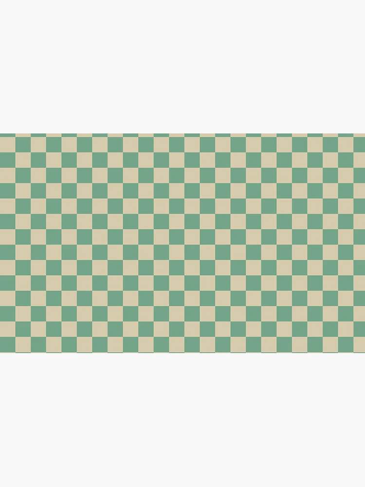 Thumbnail 4 of 4, Coffee Mug, Retro Green checkered pattern designed and sold by PatternDesign01.