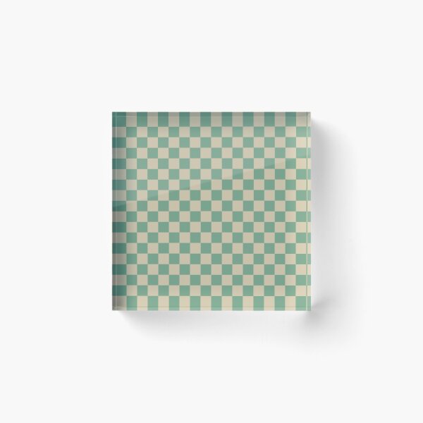 Item preview, Retro Green checkered pattern designed and sold by PatternDesign01.