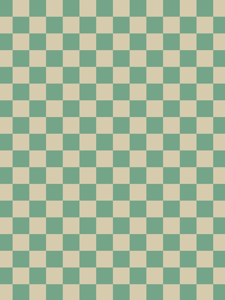 Thumbnail 3 of 3, Scarf, Retro Green checkered pattern designed and sold by PatternDesign01.