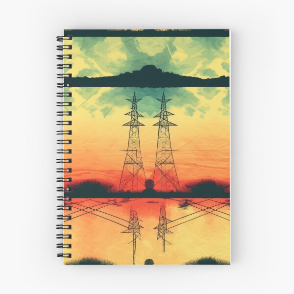Item preview, Neon pylons at dusk designed and sold by pinkal.
