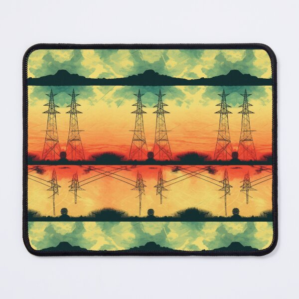 Item preview, Neon pylons at dusk designed and sold by pinkal.