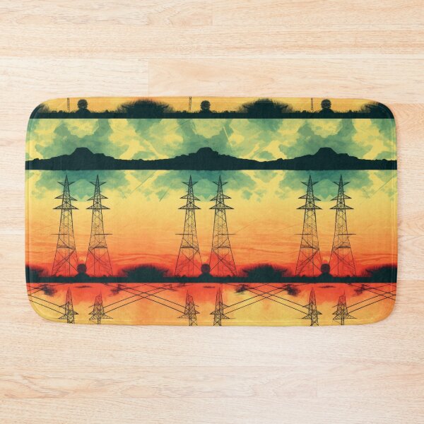 Item preview, Neon pylons at dusk designed and sold by pinkal.