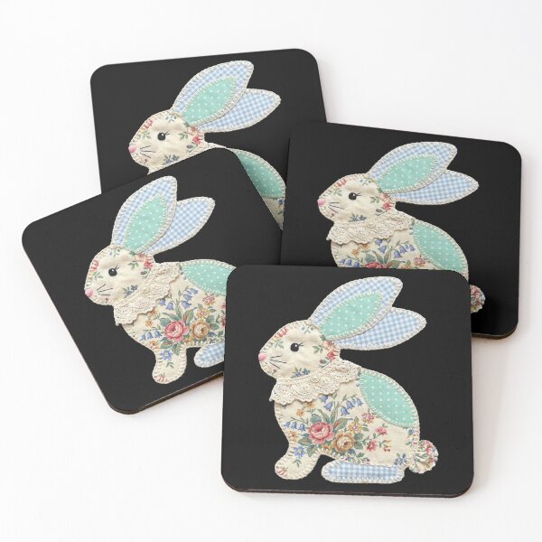 Item preview, Shabby Chic Easter Bunny Patchwork Rabbit designed and sold by seven things shop.