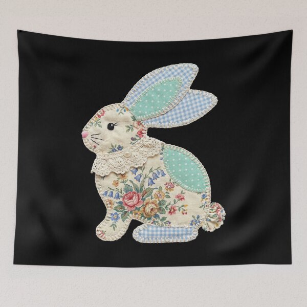 Item preview, Shabby Chic Easter Bunny Patchwork Rabbit designed and sold by seven things shop.