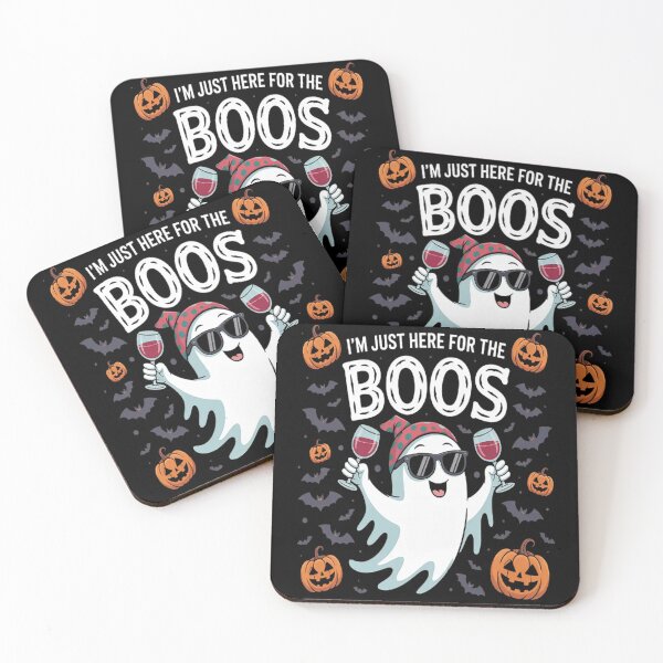Item preview, I'm Just Here For The Boos Halloween Ghost Cute designed and sold by gandebro.