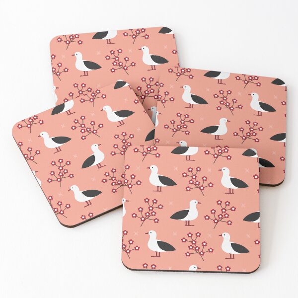Item preview, Albatrosses on pink designed and sold by reneesillus.