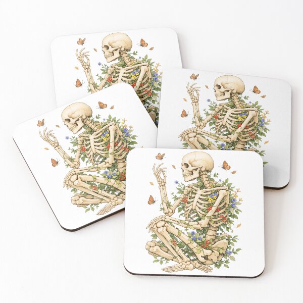 Item preview, Skeleton flowers and butterflies designed and sold by turkey1200.