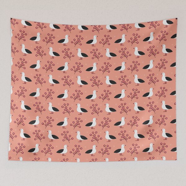Item preview, Albatrosses on pink designed and sold by reneesillus.