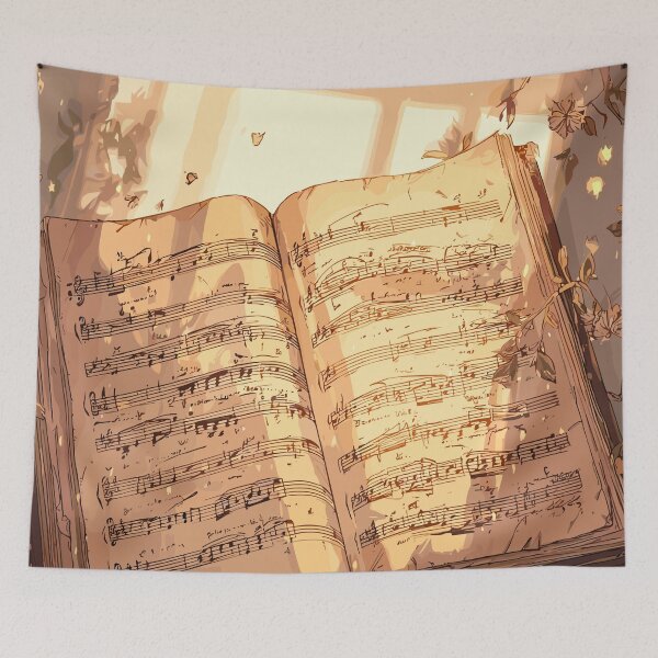 Item preview, Melodic Manuscript Sheet Music Light Academia designed and sold by bapupa.