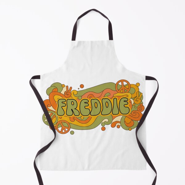 Item preview, Freddie Retro Groovy 70s Peace Sign Name Art designed and sold by MBBialyPiksel.