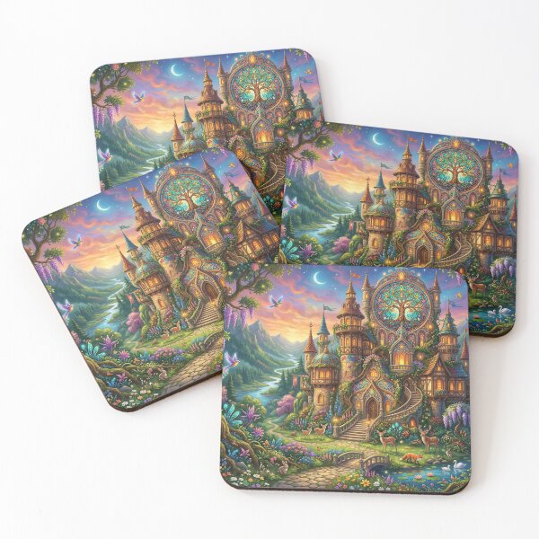 Item preview, Enchanted castle in the evening light designed and sold by Sigtrix.