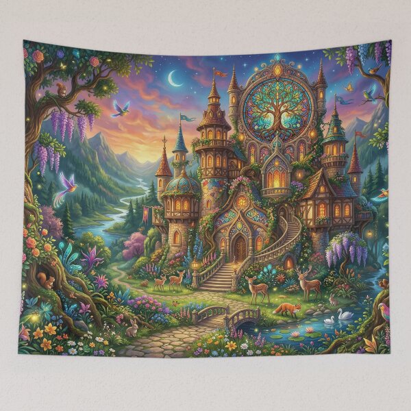 Item preview, Enchanted castle in the evening light designed and sold by Sigtrix.