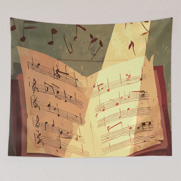 Item preview, Vintage Notation Sheet Music Light Academia designed and sold by bapupa.