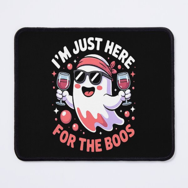 Item preview, I'm Just Here For The Boos Wine Drinking Halloween Ghost designed and sold by gandebro.