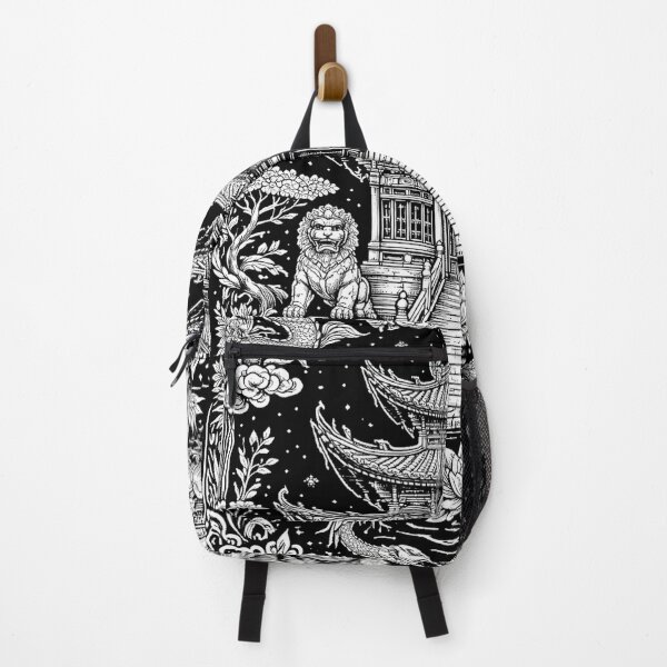 Item preview, Chinese Temple Line Art – Traditional Asian Architecture Illustration designed and sold by DrizzyV.