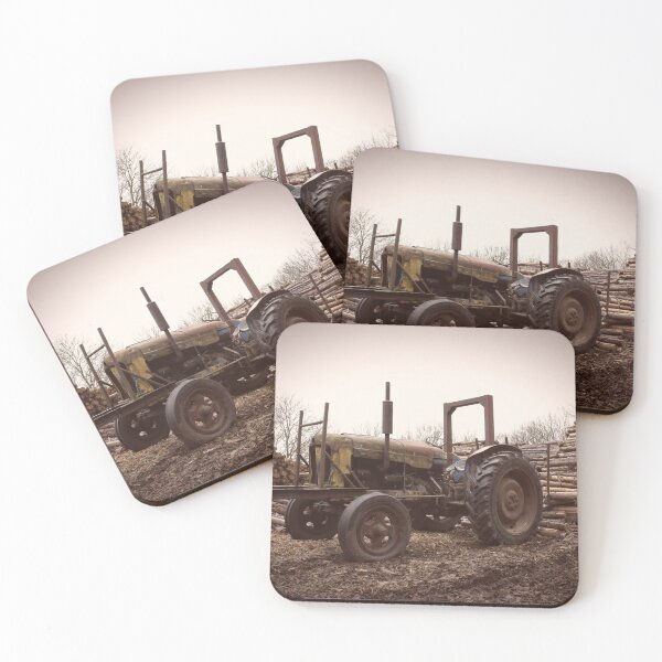 Item preview, Vintage tractor working in wood yard designed and sold by Stephen Jarman.