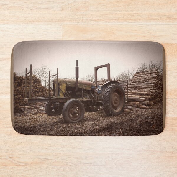 Item preview, Vintage tractor working in wood yard designed and sold by Stephen Jarman.