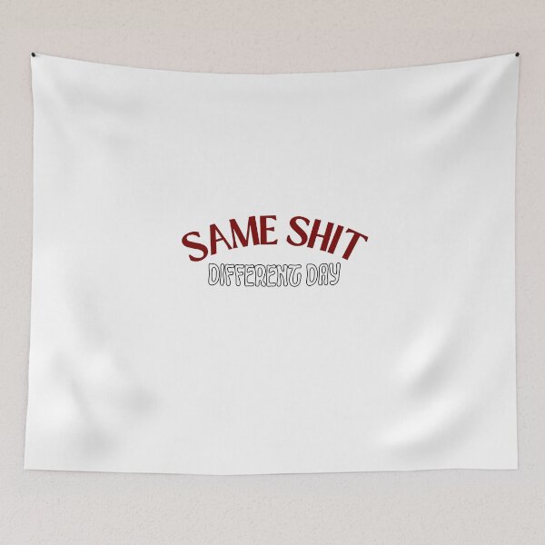 Item preview, Same Sh*t Different Day Gym Quote - Vintage Bodybuilding & Powerlifting Typography designed and sold by QuietRepClub.