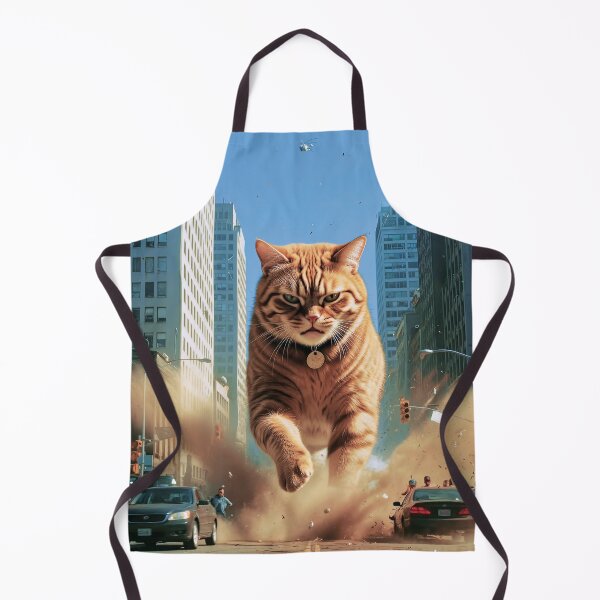 Item preview, Epic Giant Cat Rampage – Orange Tabby Kaiju City Action Artwork designed and sold by Jaani-T.