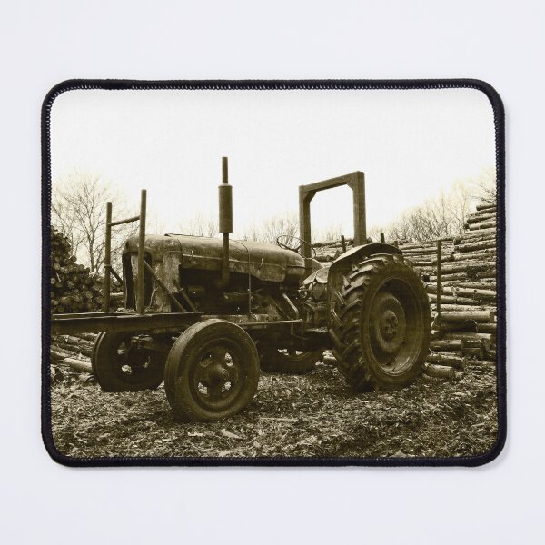 Item preview, Vintage tractor working in wood yard v2 designed and sold by Stephen Jarman.