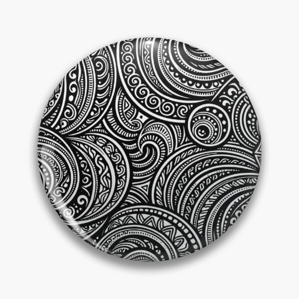 Item preview, Abstract Swirl Pattern – Black and White Psychedelic Line Art designed and sold by DrizzyV.